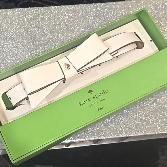 Kate Spade Boxed Bow‎ Belt- White main image 4